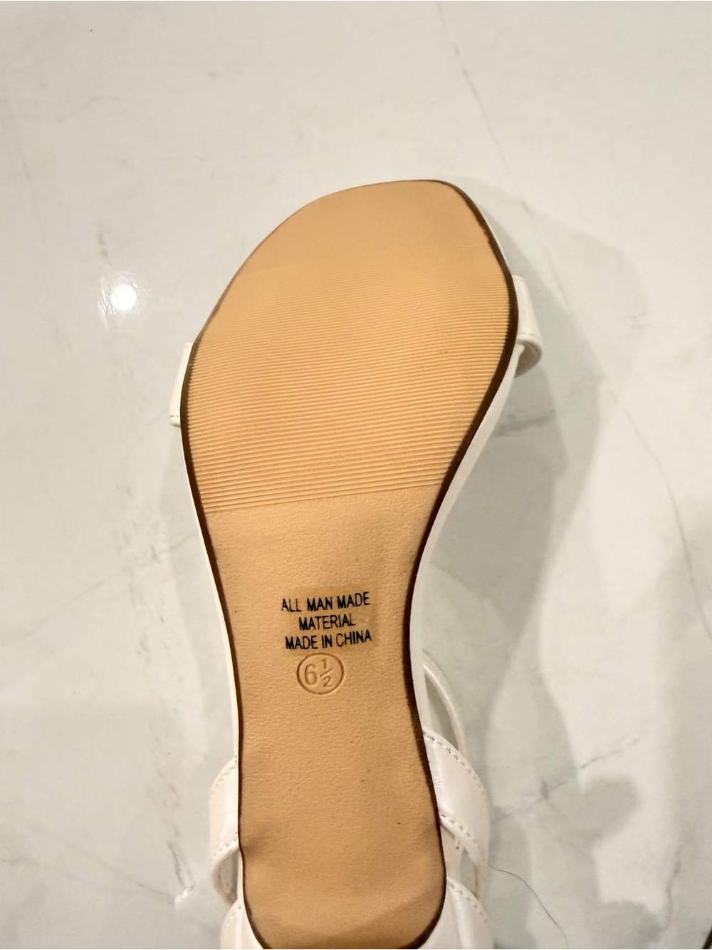 White Strappy Mid-Heel Sandals